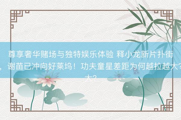 尊享奢华赌场与独特娱乐体验 释小龙新片扑街,谢苗已冲向好莱坞!功夫童星差距为何越拉越大?